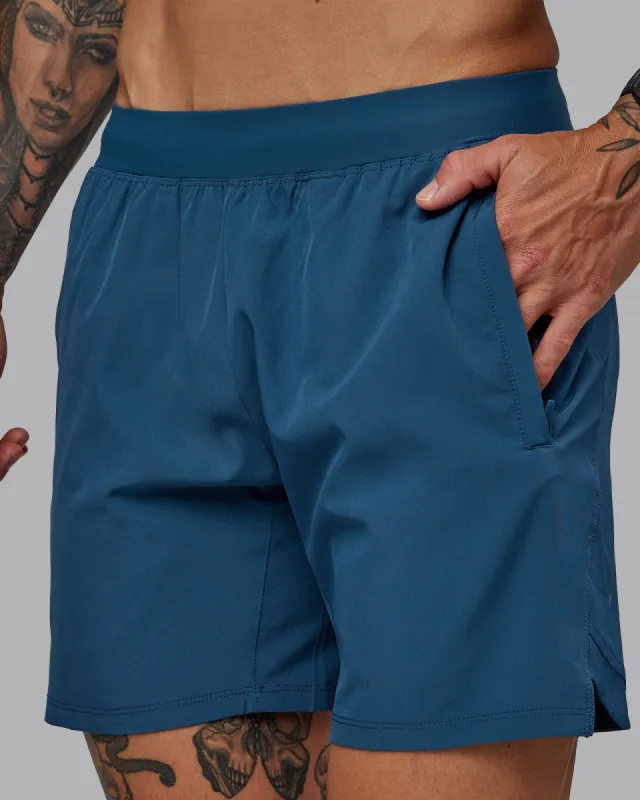 Challenger 6" Performance Short - Indigo sold by LSKD