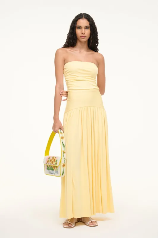 MARIANA DRESS | PALE HONEY sold by STAUD