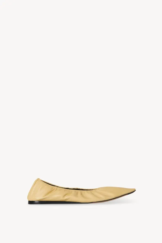 Liisa Flat Shoe in Leather sold by The Row