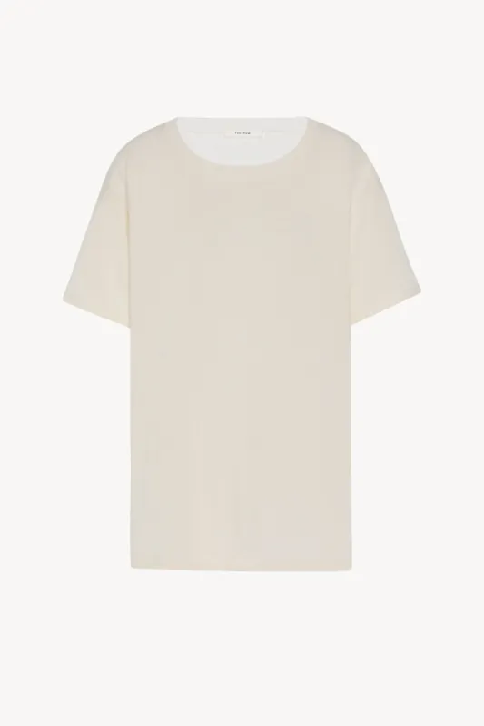 Jiselle Top in Linen and Cotton sold by The Row