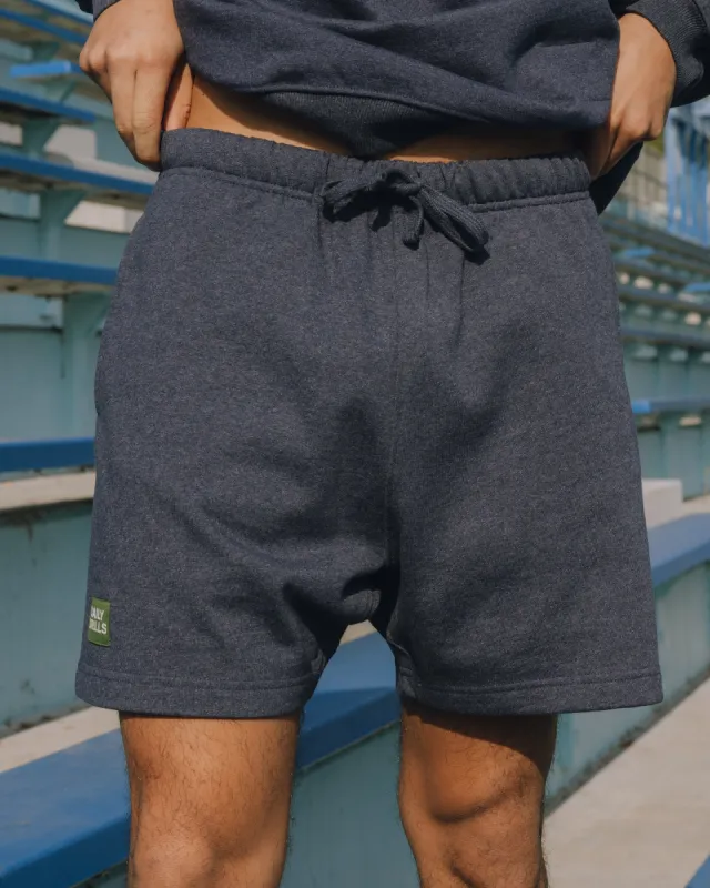Mens Fleece Sweat Shorts - Denim sold by Daily Drills