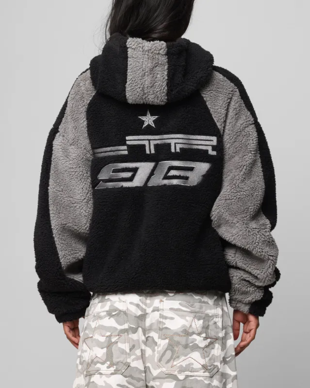 Loiter Speedway Fleece Jacket Black/Grey sold by Culture Kings