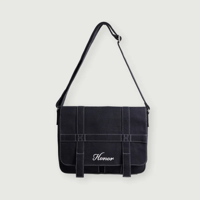 HTG Downtown Messenger - Black sold by Honor the Gift