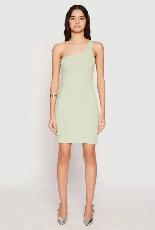 One Shoulder Mini Bodycon Dress sold by Rainbow