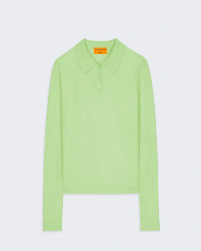 Ls Shrunken Polo - Mint sold by Guest In Residence