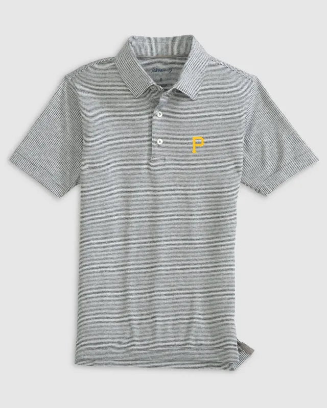 Pittsburgh Pirates Lyndonn Jr. Striped Jersey Performance Polo sold by Johnnie-O
