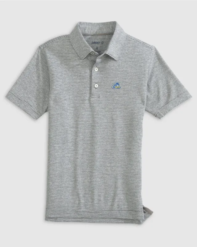 Delaware Lyndonn Jr. Striped Jersey Performance Polo sold by Johnnie-O