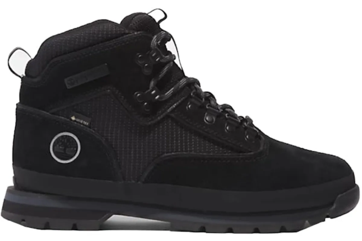 Timberland Euro Hiker Mid Lace Up Gore-Tex Black Suede sold by Addict Sneakers