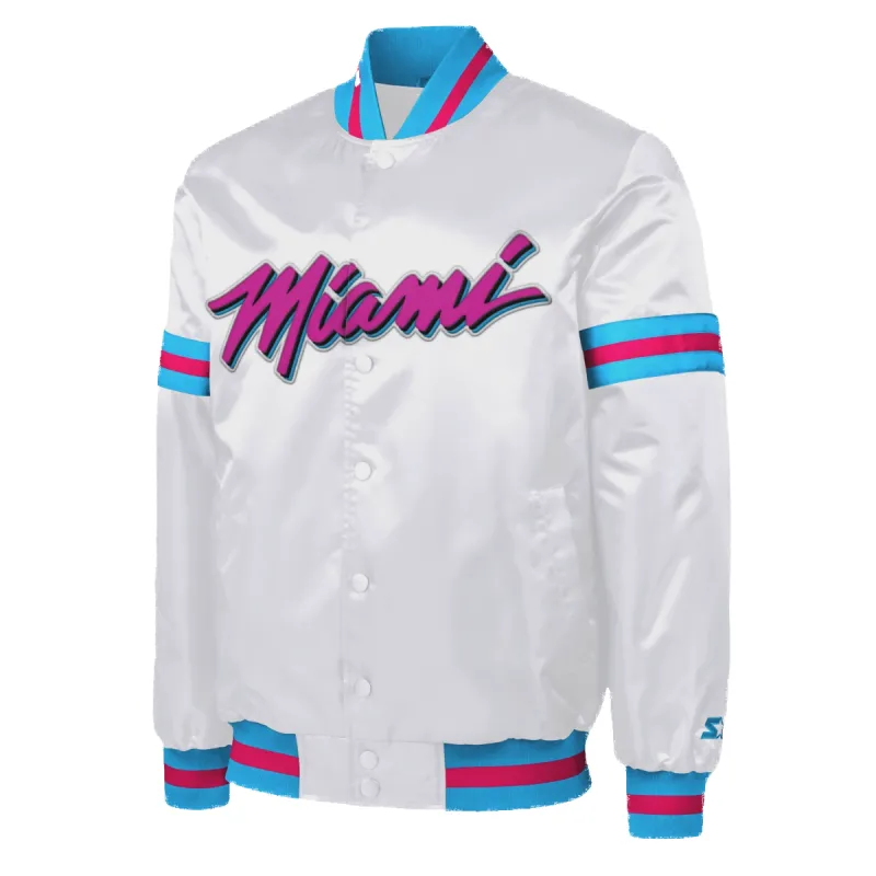 G-III Sports Miami HEAT Original Vice Varsity Starter Jacket sold by Miami Heat Store