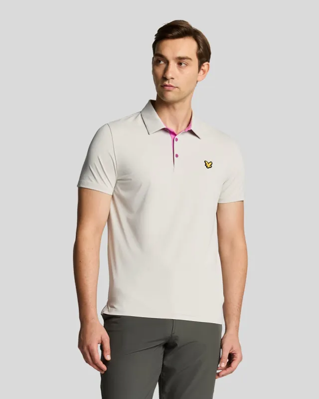 Golf Contrast Placket Polo Shirt sold by Lyle & Scott
