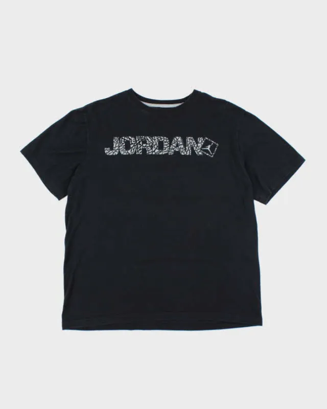 Nike Air Jordan Elephant Print Spell Out Graphic T-Shirt - L sold by Rokit
