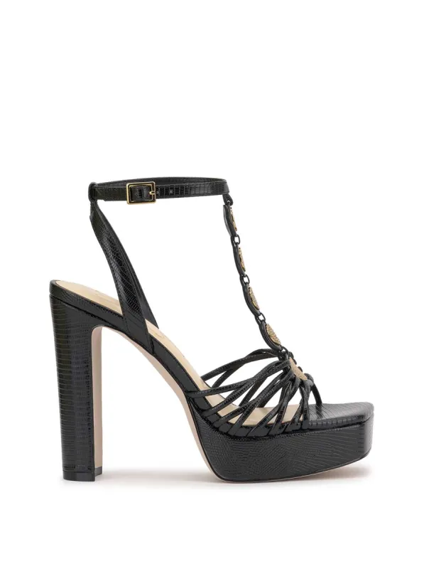 Colero High Heel Sandal in Black sold by Jessica Simpson
