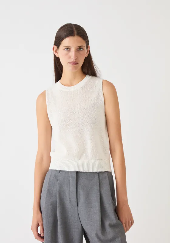 Selina Cotton Linen Top sold by DEMYLEE