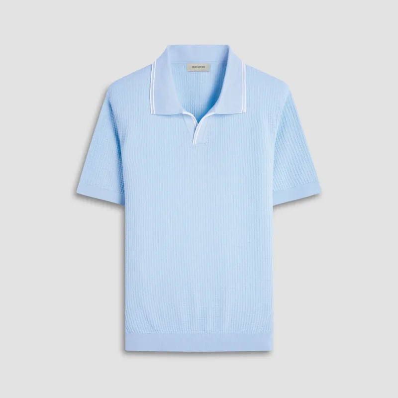 Seed Rib Short Sleeve Johnny Sweater sold by Bugatchi