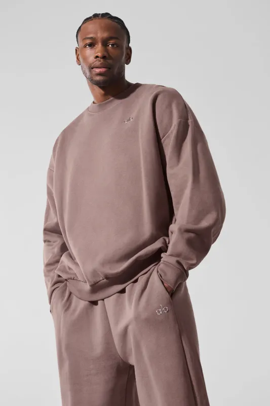 Accolade Crew Neck Pullover - Mushroom sold by Alo Yoga