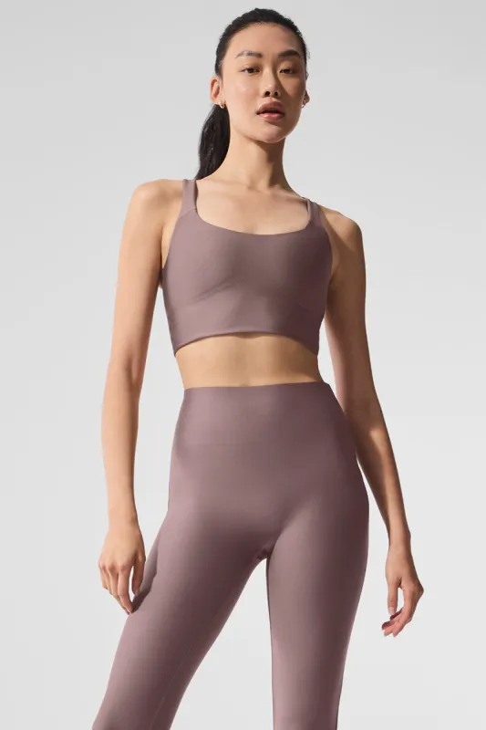 Airlift Sleek Bra Tank - Mushroom sold by Alo Yoga