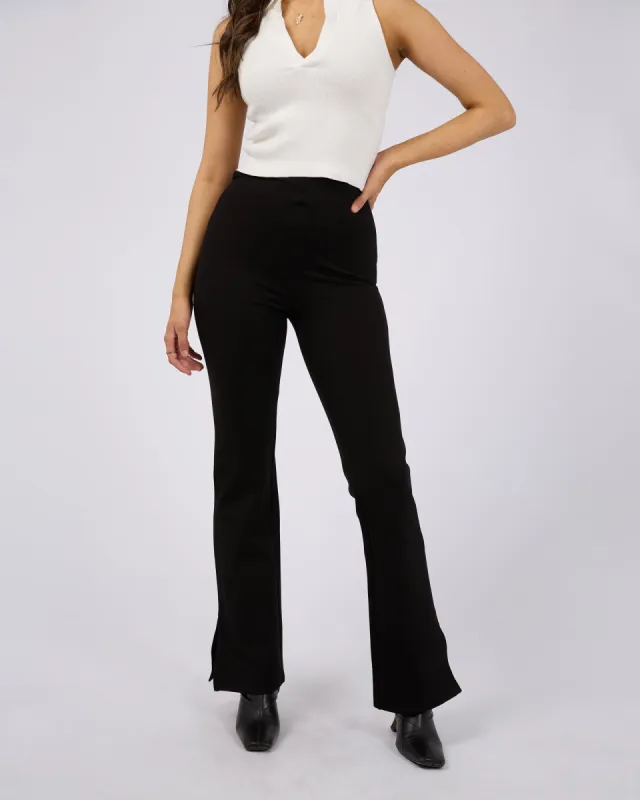 Jenner Side Split Pant Black sold by edge clothing