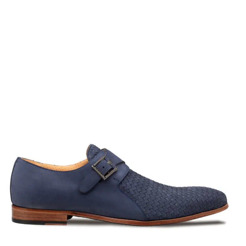 Ayllon Woven Suede Monk Strap sold by Mezlan