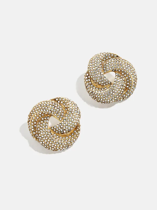 Brianna Earrings - Gold/Pavé sold by BaubleBar