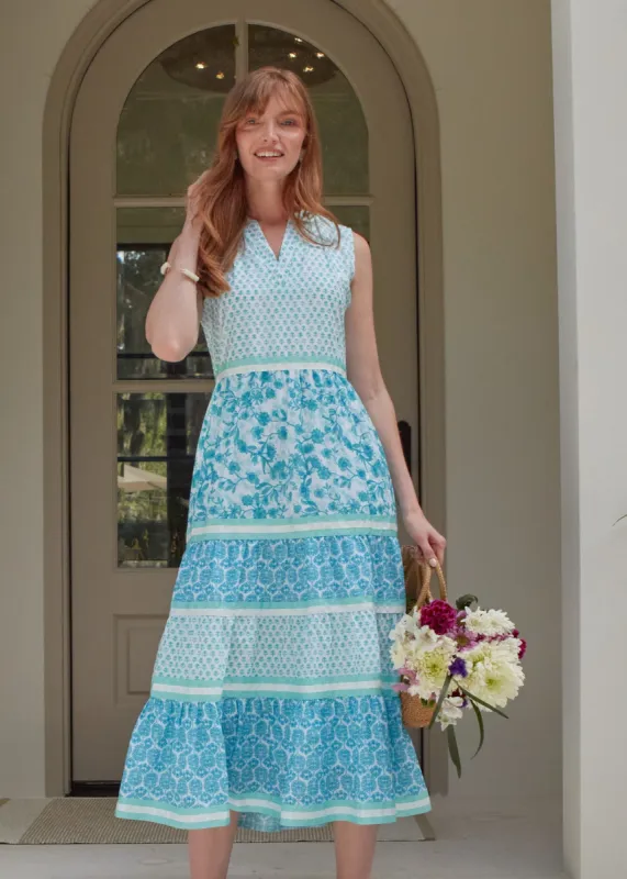 Rosemary Beach Sleeveless Tiered Maxi Dress sold by Cabana Life