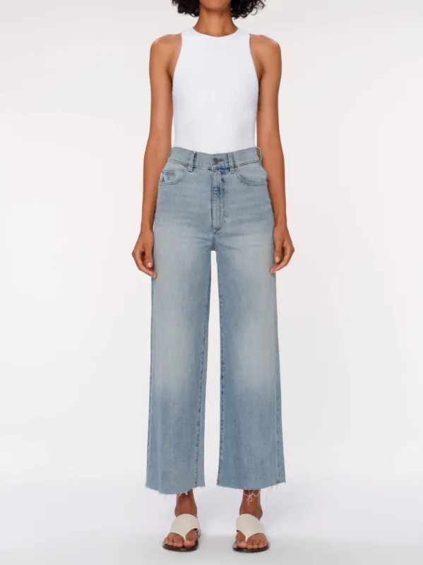 Hepburn Wide Leg High Rise Ankle Jeans | Freshwater sold by DL1961