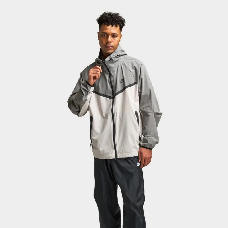 Nike Tech Woven Full Zip Windrunner Jacket Light Iron Ore / Flat Pewter - Black sold by JD Sports
