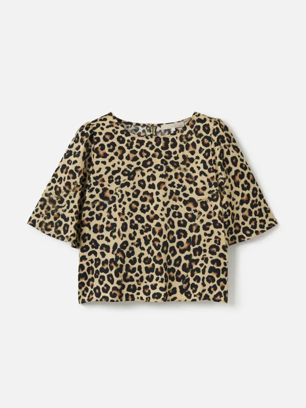 Leopard Print Adair Blouse sold by Plenty