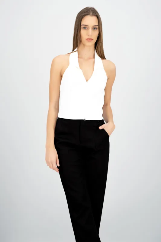 Top halter con cierre liso sold by Shasa