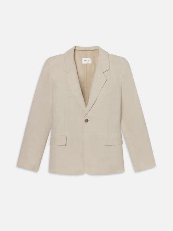 The Grandfather Blazer -- Flax sold by Frame Denim
