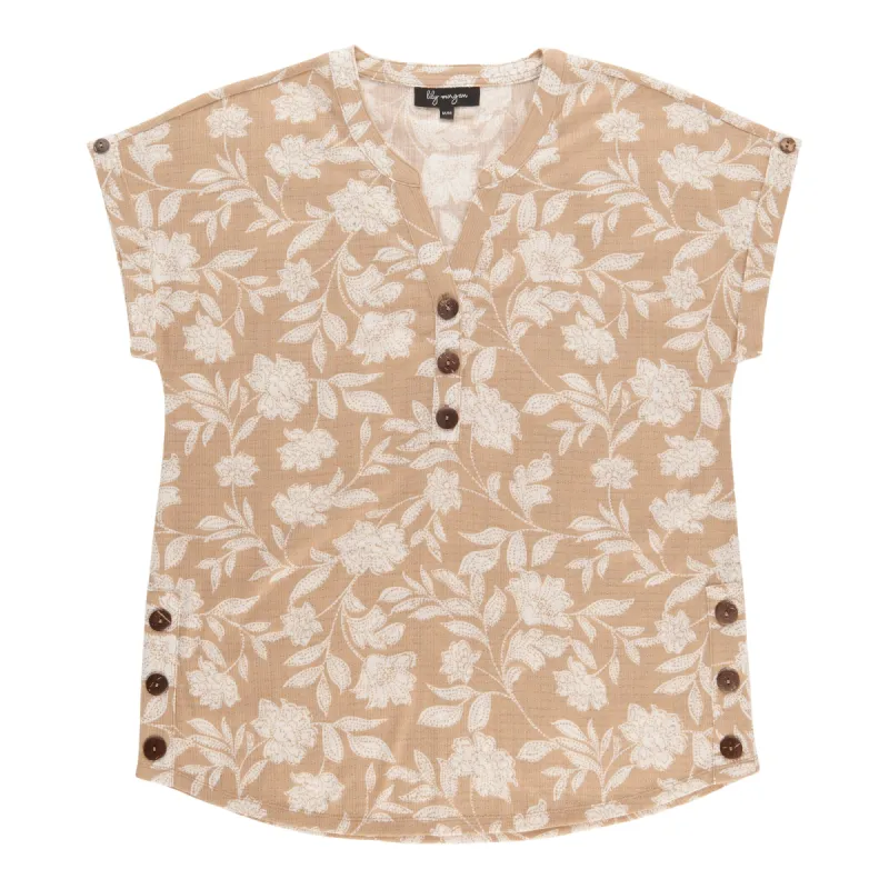 lily morgan Women's Top with Coconut Button sold by Giant Tiger
