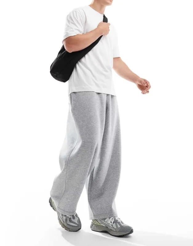 ASOS DESIGN oversized balloon jogger in grey marl sold by ASOS