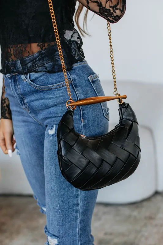 Talisha Woven Bag - Black sold by Wild Oak Boutique