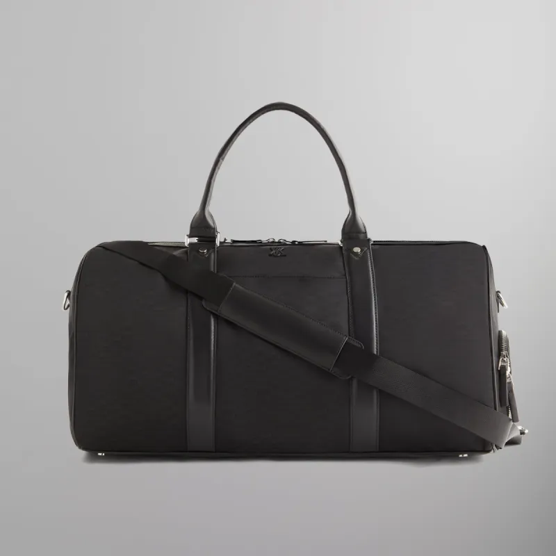 Kith Monogram Nylon Jacquard Duffle Bag - Black sold by Kith
