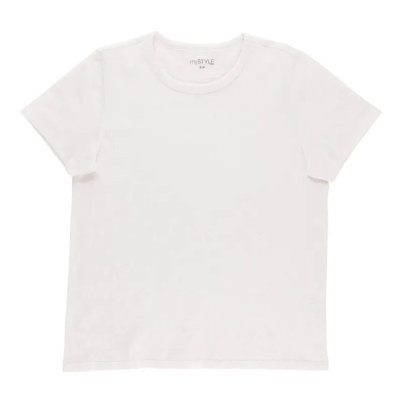 mySTYLE Women's Crew Neck Short Sleeve Tee sold by Giant Tiger
