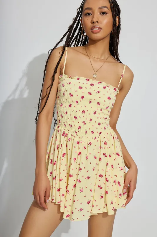 Kayley Smocked Tube Romper sold by Garage