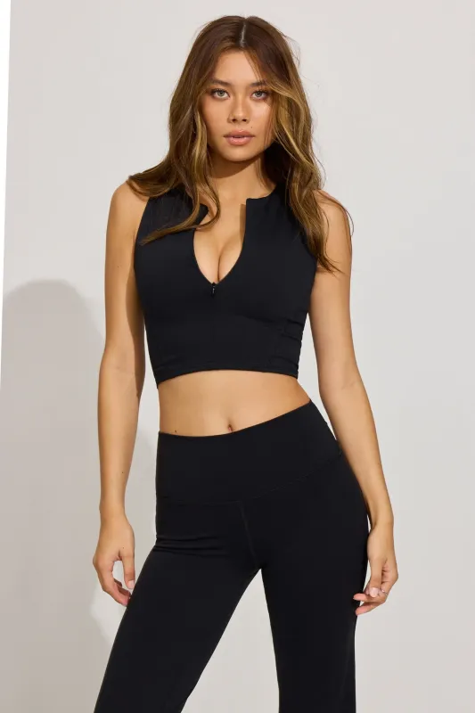 SoftActive Zip Racer Tank Top sold by Garage