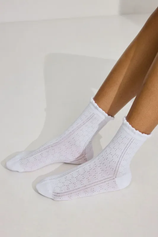 Pointelle Socks sold by Garage