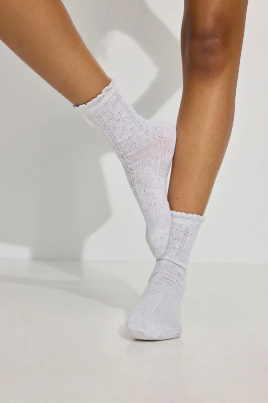 Pointelle Socks sold by Garage
