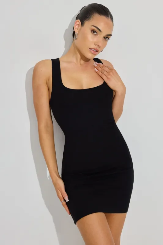 Rib Scoop Neck Tank Dress sold by Garage
