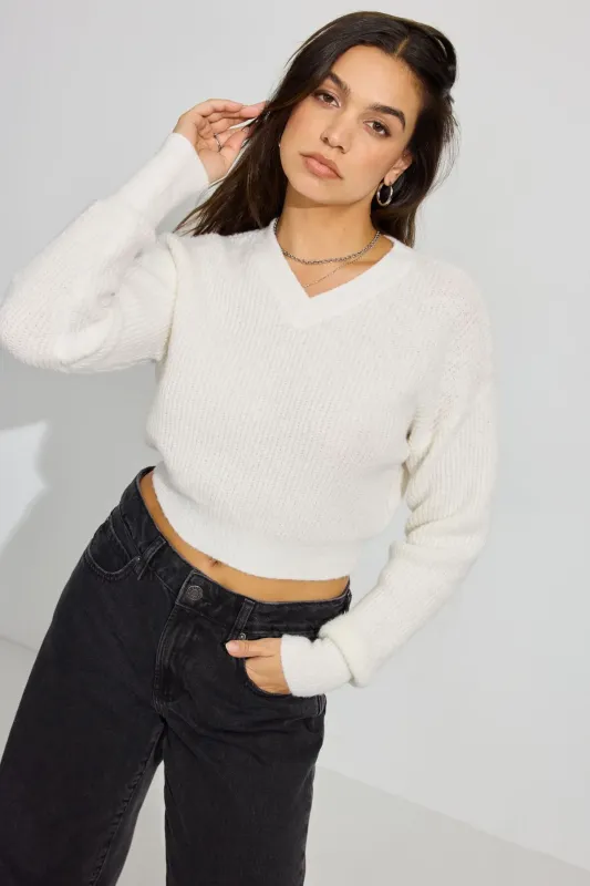 Cozy V Neck Sweater sold by Garage