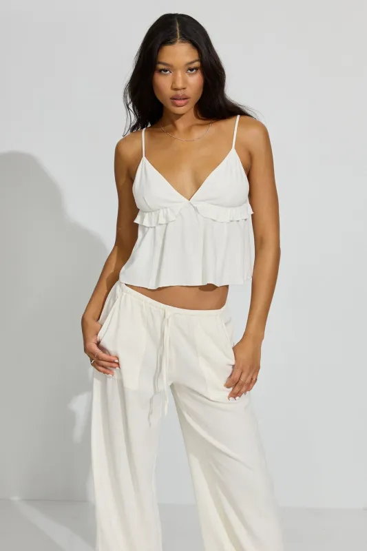 Strappy Peplum Cami Top sold by Garage