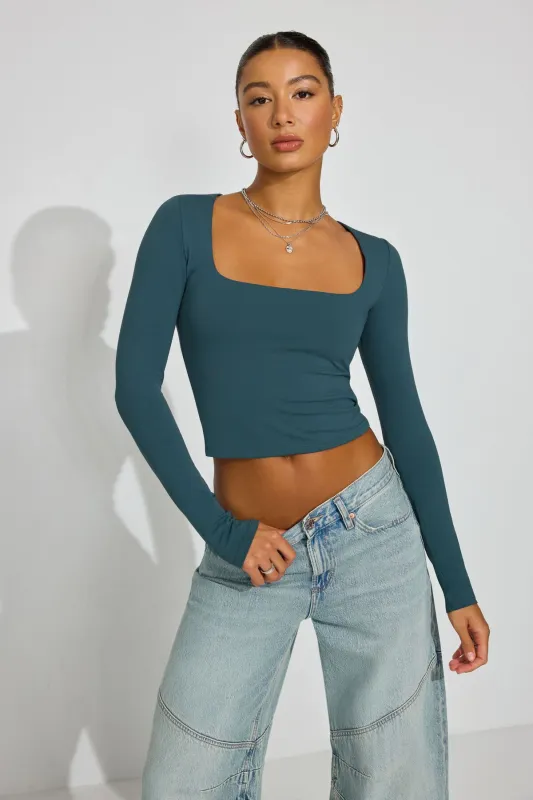 Addison Square Neck Top sold by Garage
