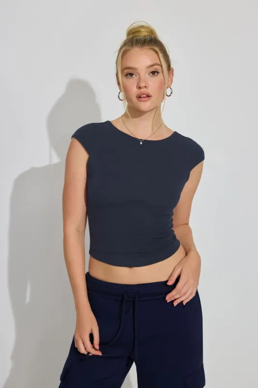 Talia Open Back T Shirt sold by Garage