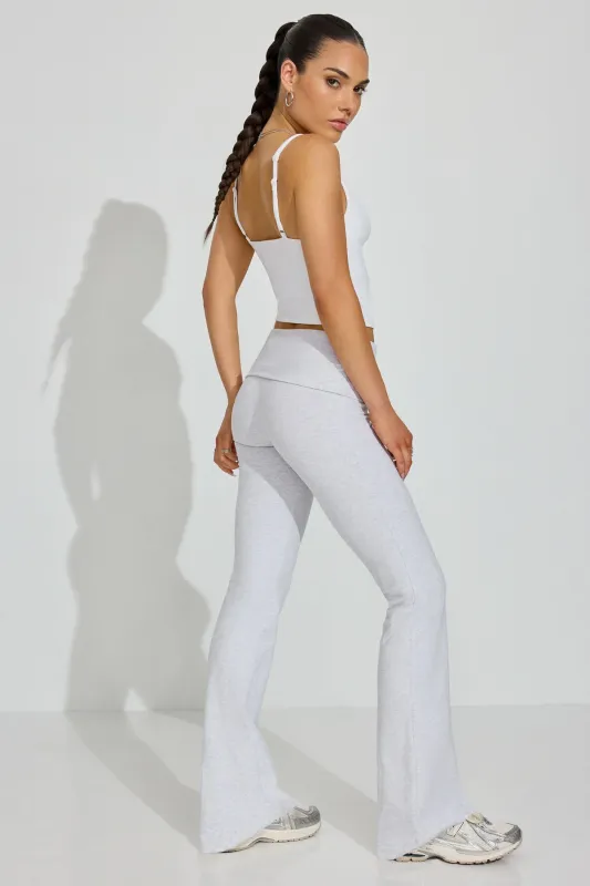 Soft Cotton Fold Over Flare Pants sold by Garage