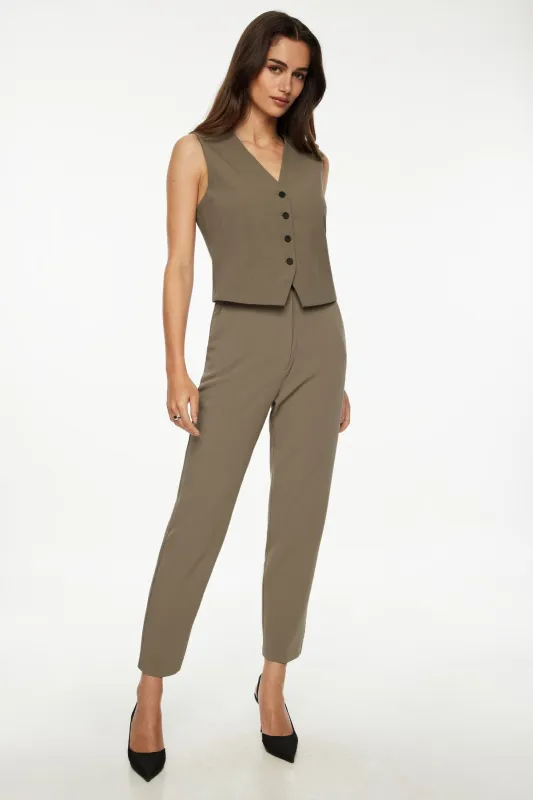 Emily Tailored Slim Ankle Pants sold by Dynamite