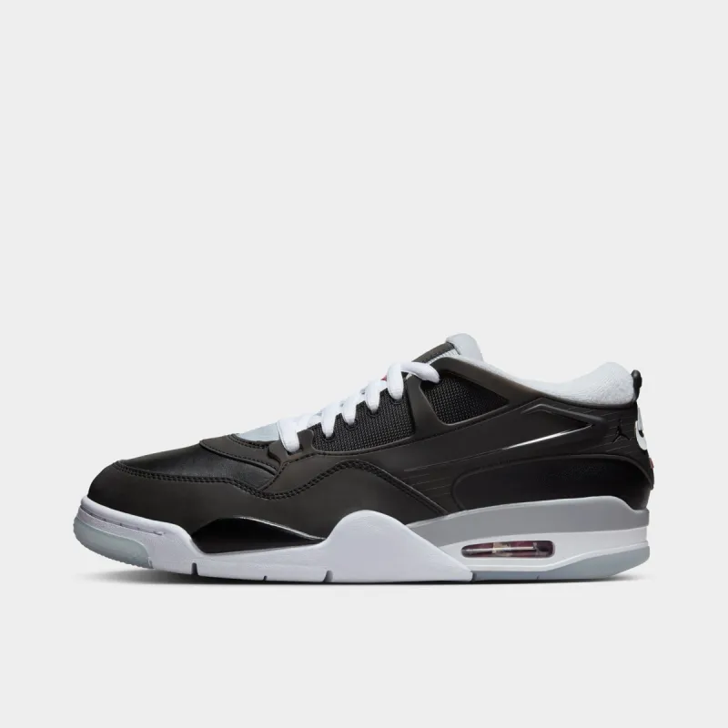 Jordan 4 RM PRM Black / Fire Red - Wolf Grey sold by JD Sports