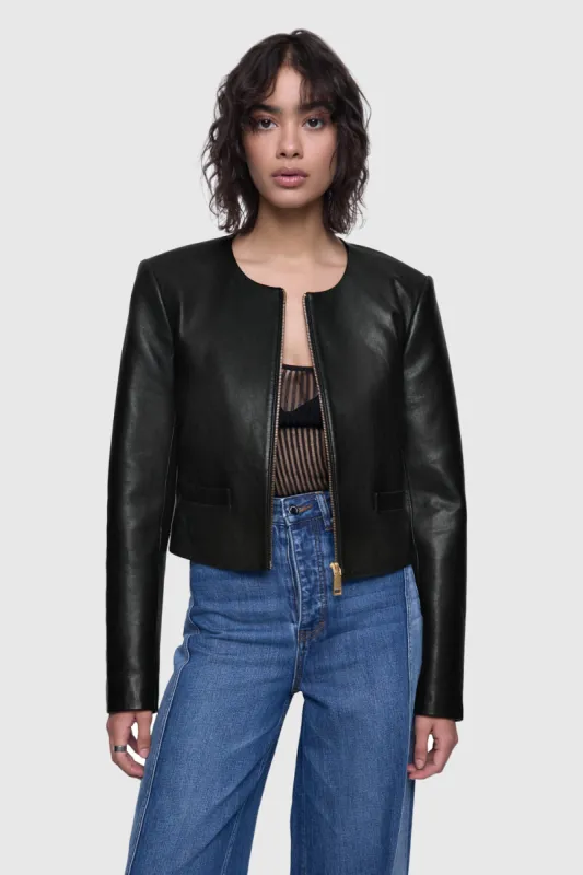 Paige Crop Zip Jacket sold by Rebecca Minkoff