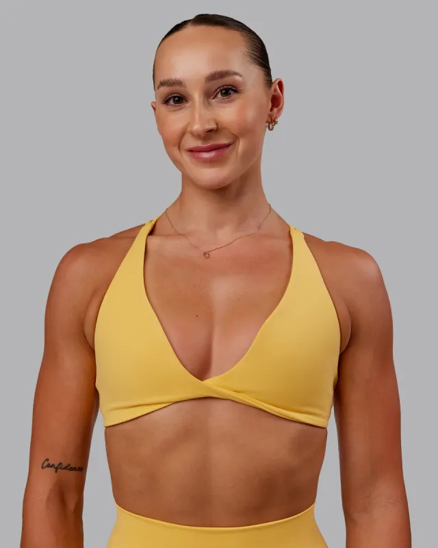 Agile Sports Bra - Banana Cream sold by LSKD