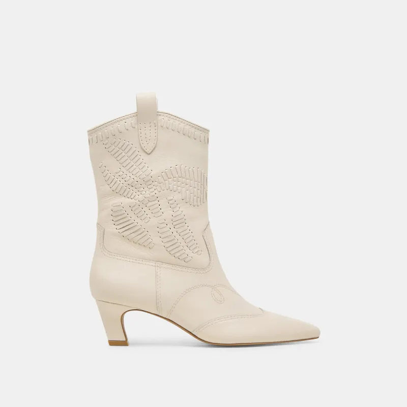 TAVLA BOOTS OFF WHITE LEATHER sold by Dolce Vita