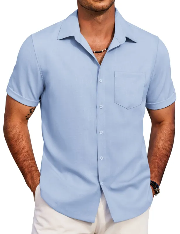 Casual Summer Beach Shirt (US Only) sold by Coofandy
